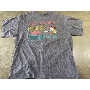 Vintage Single Stitch Mickey Mouse Athletic Equipment Basketball XL T Shirt